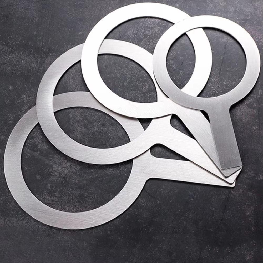 4Pcs 50/90/95/98 Calibre Baking Cup Gaskets Anti Scald Professional Stainless Steel Gaskets Safe Heat Resistant