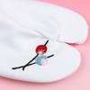 KYOETSU Embroidered Tabi Socks with Japanese Pattern and Tabi Cover Women's Non-Slip (Sizes 21-22cm, E. Kanzashi)