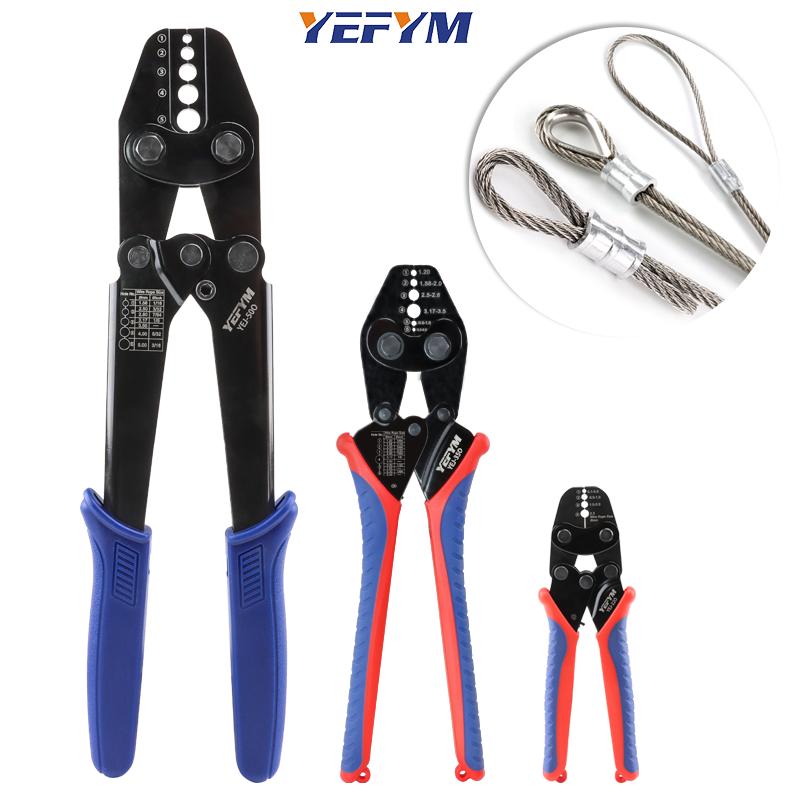 Eight-character Aluminum Buckle Crimpers for Single-strand Steel Wire Ropes (0.0039" - 0.0866"); Fishing Tackle Aluminum Sleeve Crimpers; YEJ Series