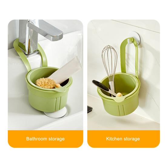 3Pcs Faucet Hanging Strainer Sink Drain Baskets Large Capacity Detachable Easy to Install Sink Strainer Colander Basket