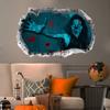 Halloween 3D Scary Wall Stickers Removable Art Mural Party Decals Decor