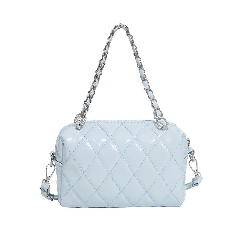 Handbag, Small Handbag, Diamond-patterned Chain Bag, Crossbody Bag on One Shoulder, Small Square Bag