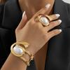 Pärlspiralarmband och ring set Snygga, unika och mångsidiga accessoarer