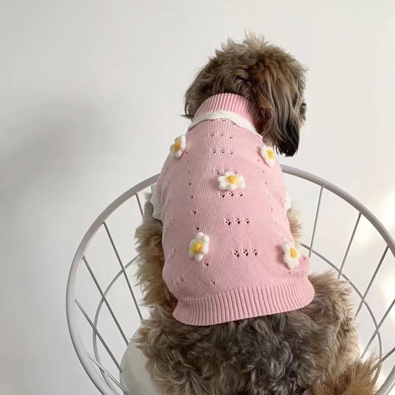 High Collar Vest for Small/Medium Dogs & Cats - Spring/Autumn Wear for Bichon, Corgi, Teddy, Butterfly, British Shorthair