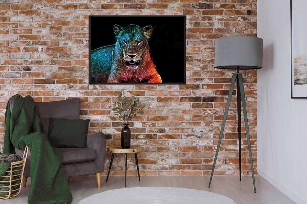 Picture poster In a frame 43x33 cm Tiger P664