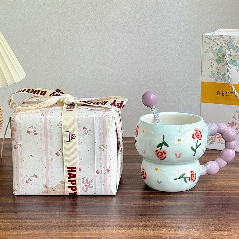 School Gifts for Teachers and Classmates, Ceramic Mugs, Couples, Coffee Mugs, Birthday Gifts for Girls, Gift Boxes
