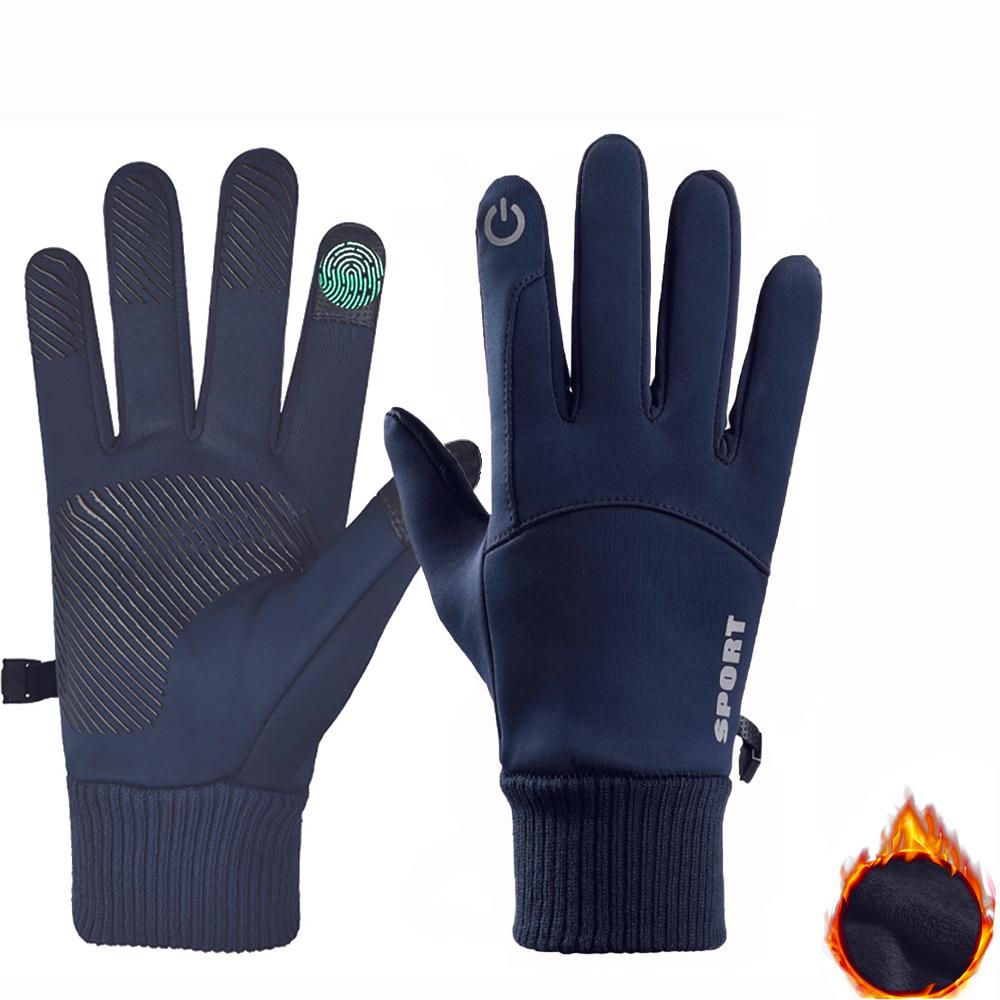 Touch Screen Waterproof Thermal Gloves for Women Men Perfect for Running Cycling Hiking Working Outdoor Sports