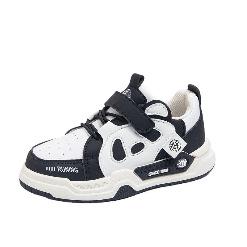 

Модные износостойкие кроссовки для мальчиков и девочек с толстой подошвой, весенняя новая детская повседневная обувь 37 чёрный