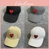 Summer Baseball Cap With Heart Embroidery And Breathable Nylon For Casual Street Style