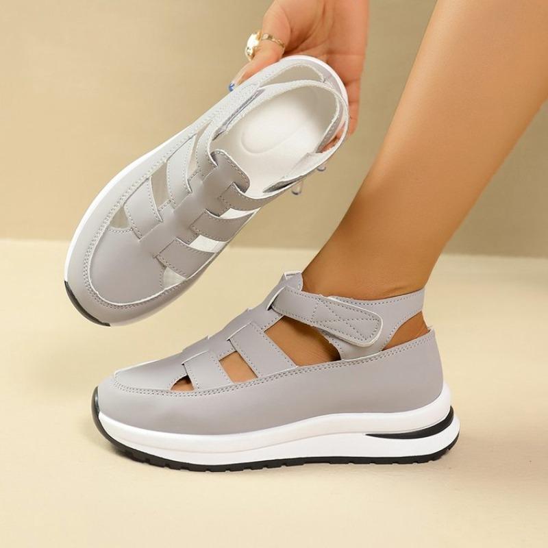 Fashion Women Sandals Soft Low Heels New Summer Slip On Shoes for Women Fashion Heeled Anti-slip Sandals Women Outdoor