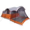 Tunnel Family Tent for 8 Persons Grey and Orange Waterproof