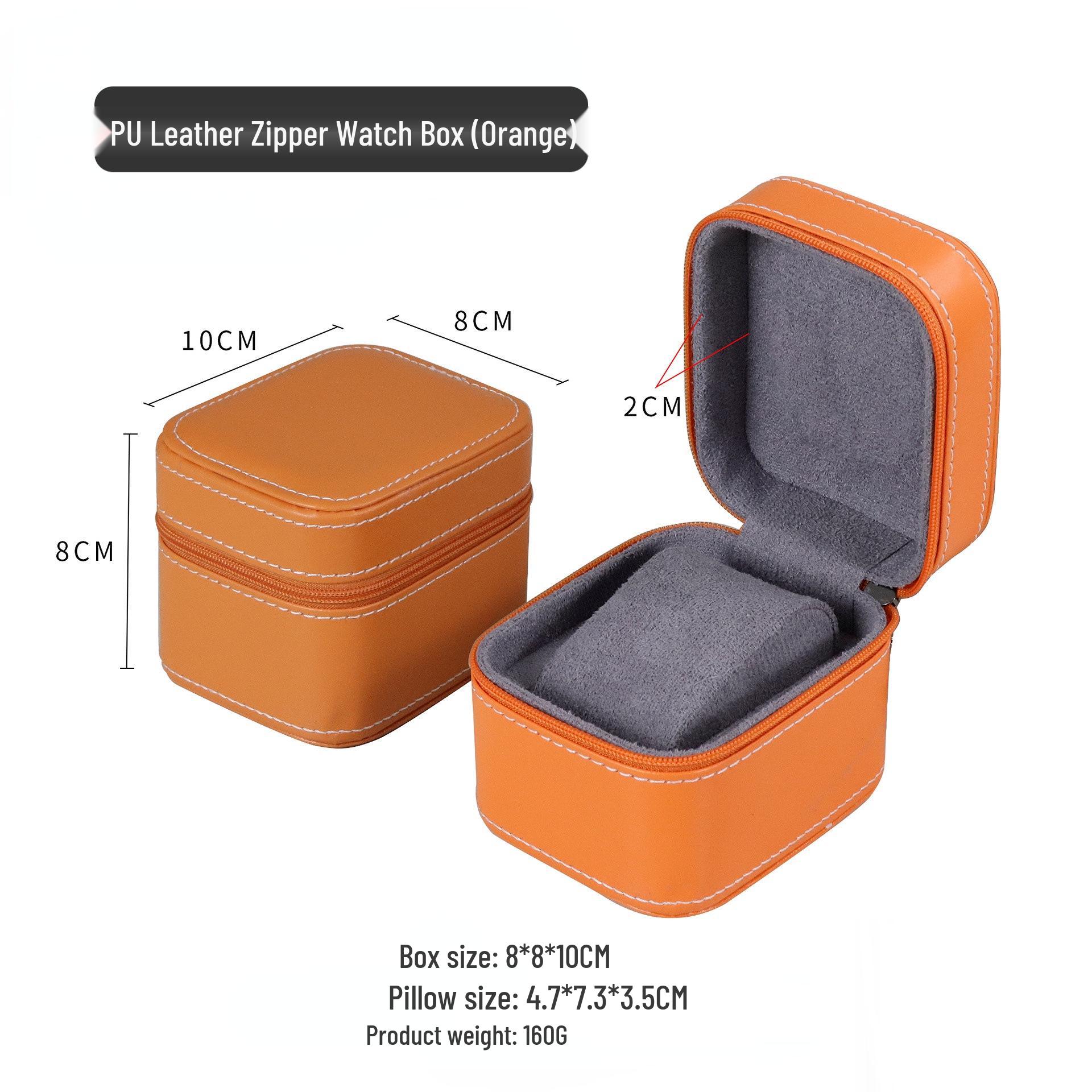 

Мужская подарочная коробка для часов из ПУ кожи на молнии