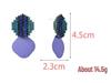 Autumn/Winter Geometric Diamond Color Block Earrings - Luxury Women's Fashion Jewelry