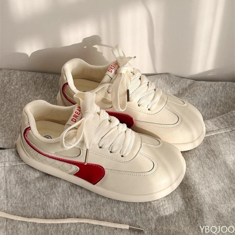 Thick Soled Retro Shoes for Women's Spring New Versatile Casual Lightweight Sports Board Shoes  Daily Comfortable Women's Shoes