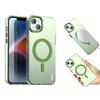 For iPhone 14/13 Case Compatible with MagSafe Candy Color Anti Drop TPU+PET Back Cover
