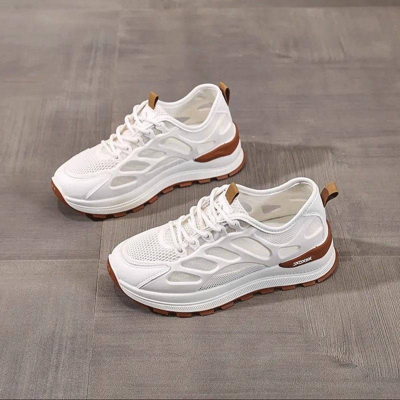 Fashion, Leisure, Comfort and Lightweight Sports Forrest Gump Shoes for Women's 2025 Summer New Mesh Breathable Color Matching