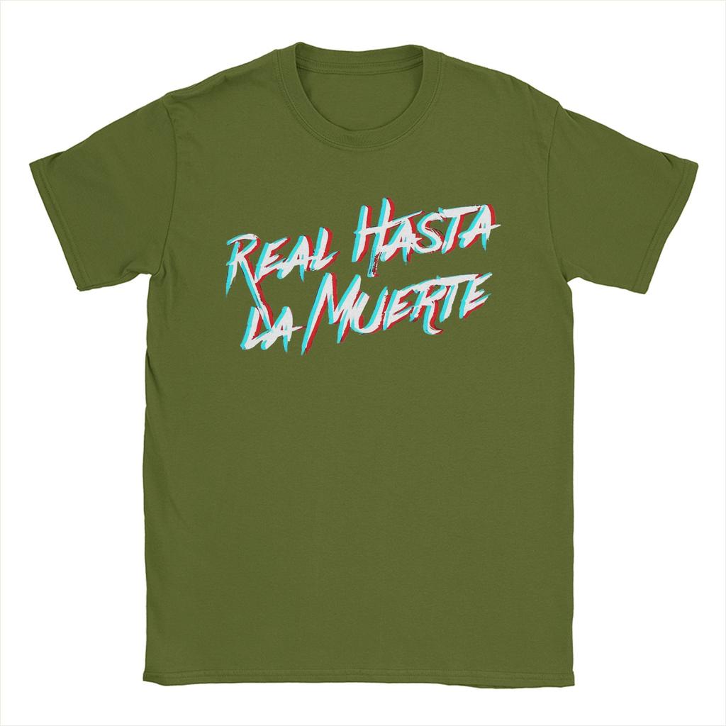 Real Hasta La Muerte Imprimeu Tricou Bărbați Femei Anuel AA Bumbac Tricou Haine
