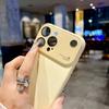 Applicable to Apple 17promax large window fragrance mobile phone case iPhone16 solid color silicone 15 matte protective case