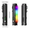 Neueste wiederaufladbare EDC-Taschenlampe mit RGB-Seitenlicht 1600 Lumen Tragbare Taschenlampen USB-C für Outdoor Notfall Arbeit