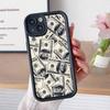 USD Dollar Thicken TPU Mobile Phone Case for iPhone 17 16 15 14 13 12 11 Air Pro Max Plus Colorful Cover