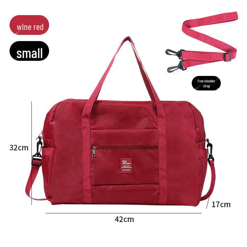 

Waterproof Large Capacity Travel Bag with Trolley Strap, Crossbody and Single Shoulder Options