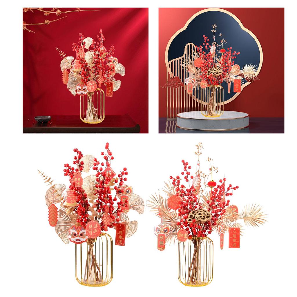 Flower Basket Ornament Year Table Centerpiece for Thanksgiving Scene Home Living Room Decor ,