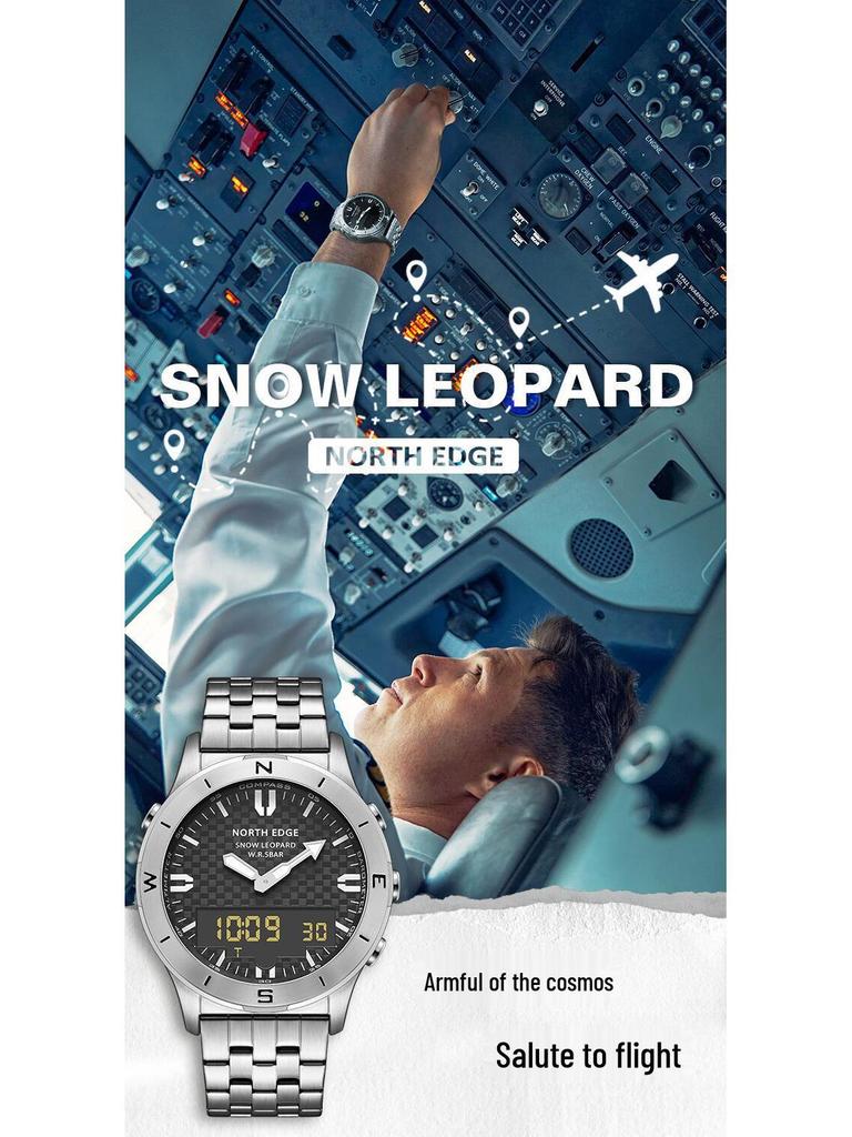 Multifunctional Outdoor Sport Smartwatch: Waterproof, Altimeter, Barometer, Compass, Stopwatch, Alarm