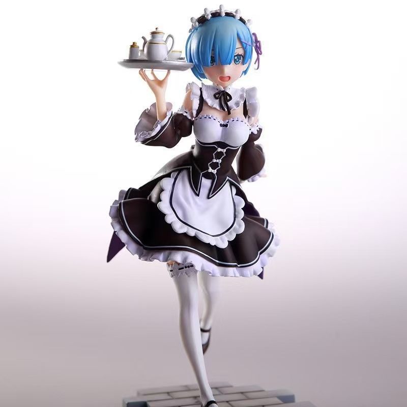 New Re: Life In A Different World From Zero Series Rem Ram Cute Girl Maid Pvc Figure Toys Collect Decoration Anime Birthday Gift