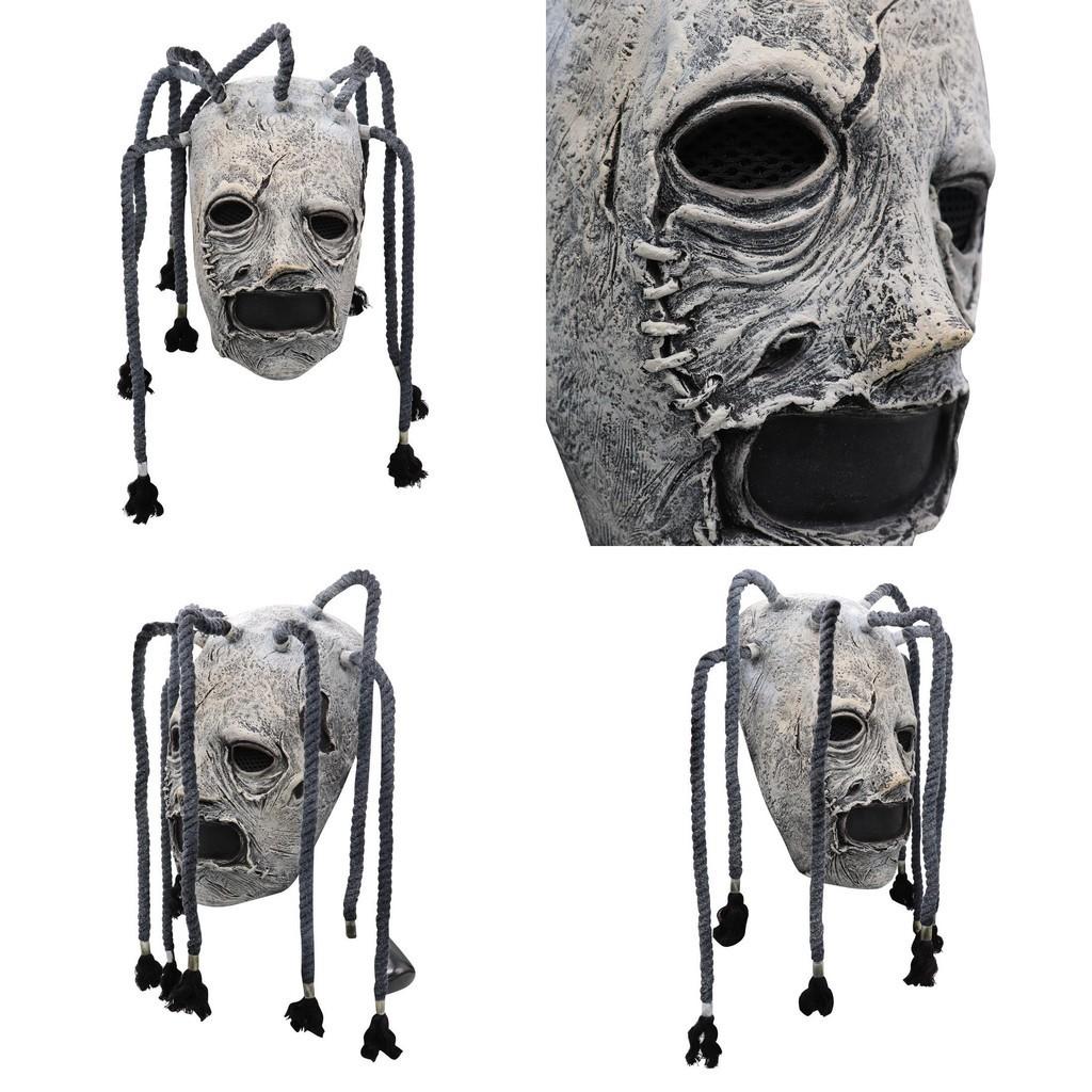 Corey Taylor Full Head Latex Mask With Dreadlocks Ideal For Halloween Parties And Cosplay Events