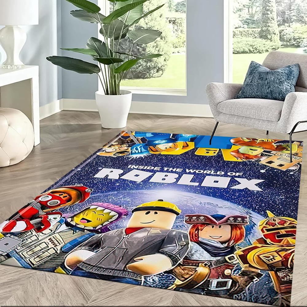 Roblox Virtual Arena Adventure Square Rugs Are a Great Choice for Living Rooms, Bedrooms, Home Décor, and As Gifts.