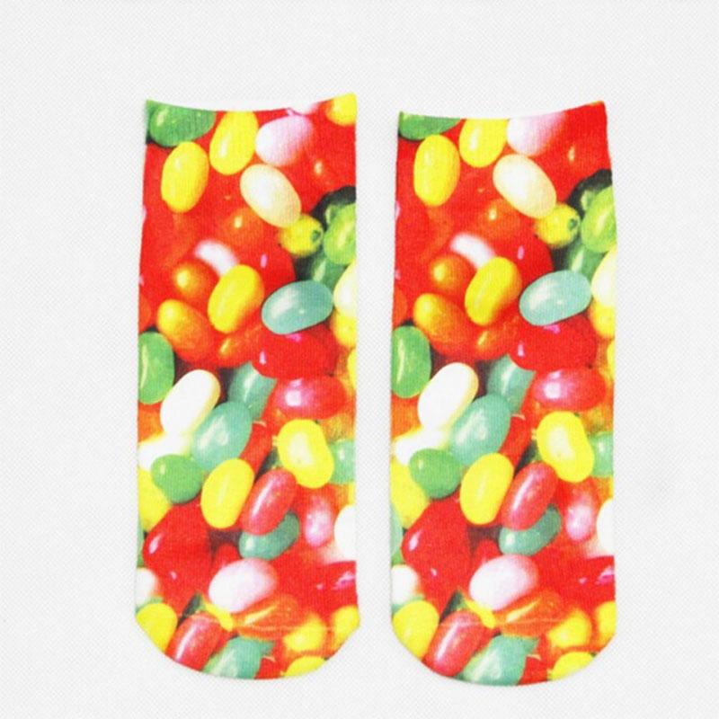 Neu 3D Druck Tier Mode Tiger Panda Katze Hund Löwe Süßigkeiten Fleisch Kunst Bunt Damen Lustige Socken Neuheit Geschenk Dropship