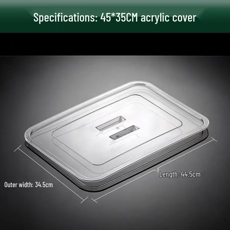 Yipan Stainless Steel Rectangular Divided Tray with Lid