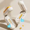 2 In 1 Pill Storage Box Dust-Proof Cut Tablet Dispenser Waterproof Daily Pill Splitter  Home