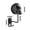 Helmet Wall Mount Skull Shape Hat Rack Decorative Wall Mount Helmet Display Holder for Garage Entryway Bedroom Women Men Party