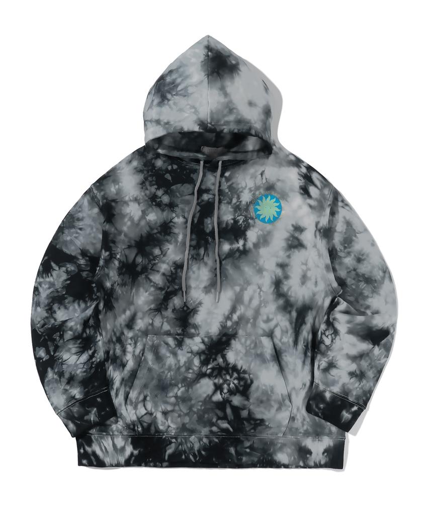 Tie Dye Hoodie Black