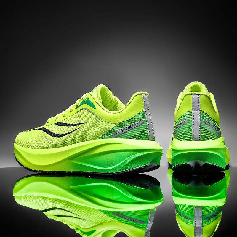 

Новые высококачественные сверхлегкие кроссовки для бега 2025 профессиональные студенческие спортивные кроссовки женские для соревнований 5C мужские кроссовки для бега 45 зелёный