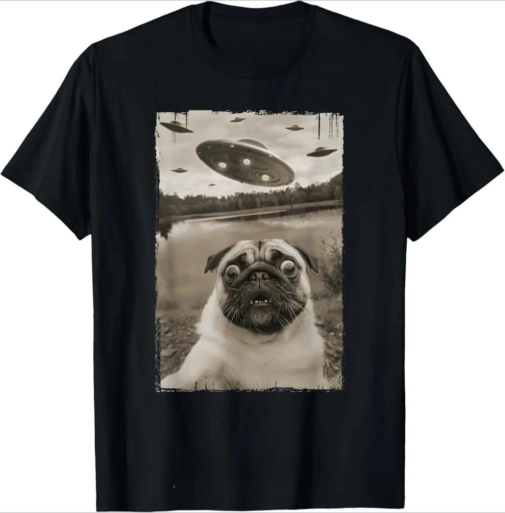 Funny Retro Dog Graphic Print Tshirts Women Summer Casual Fashion Streetwear Tops Loose Crew Neck Short Sleeve Tshirts