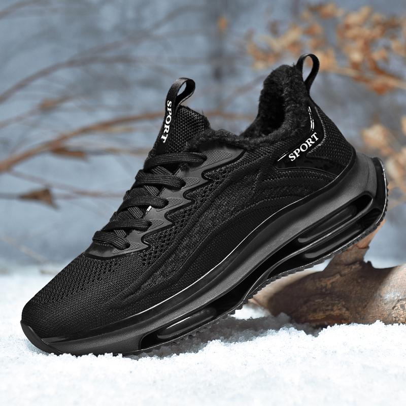 Stivali da uomo 2024 Nuove pantofole invernali Calde scarpe da uomo Impermeabili antiscivolo Sneakers in peluche Scarpe da tennis maschili Stivali da uomo Sneakers invernali