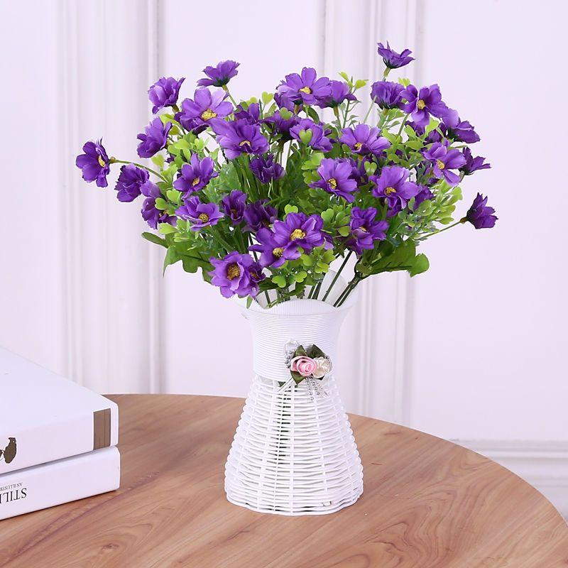 

Tulip rose fake flower simulation bouquet decoration room decoration indoor plastic flower potted plant living room ornament