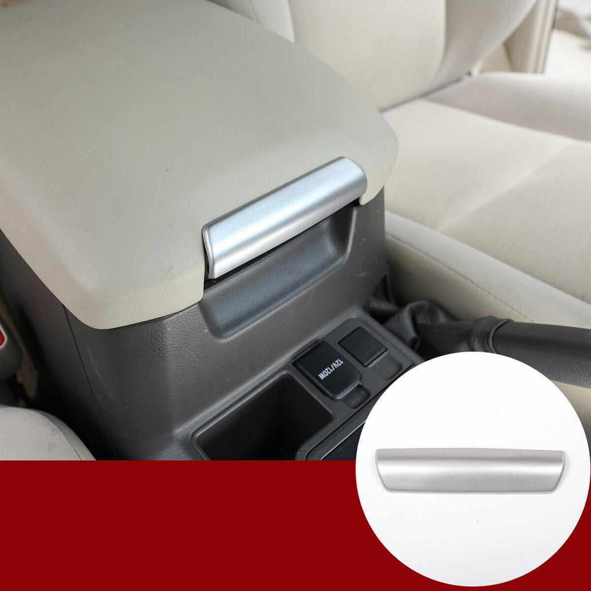 For Toyota Prado FJ150 2010-2018 ABS Silver Inner Armrest Box Handle Cover Trim