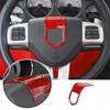 Red ABS Steering Wheel Center Trim Cover For Dodge Challenger Charger 2009-2014