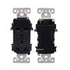 Model 118 Black Double Socket China Household Five-Hole Wall Socket BR-CN