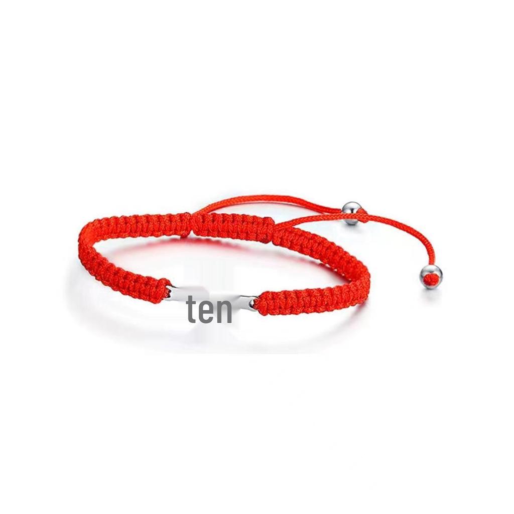 Minimalist Multi-Color Hand-Woven Stainless Steel Cross Couple Bracelet