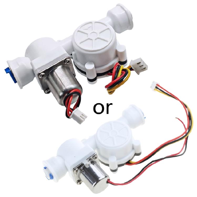 0.5-8L/min Water Flow Sensor Food-Grade Switch Hall Effect Flowmeter for IC Card