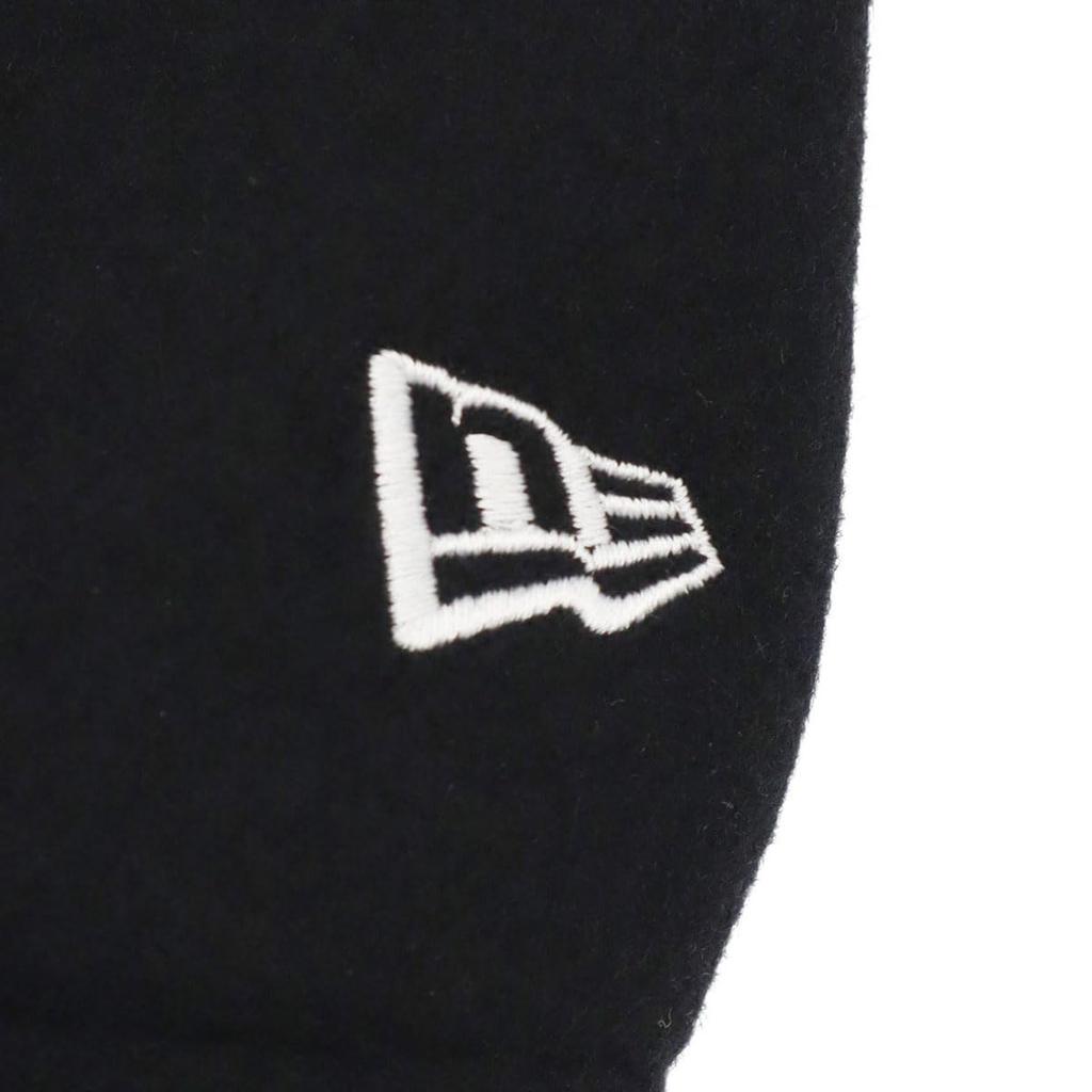 New Era Melton Varsity Jacket Size Box ONSPOTZ and Authentic Stylish Small and Large Sizes Gift Idea (14514616 NER35A6199) Black, L, Logo, Exclusive,