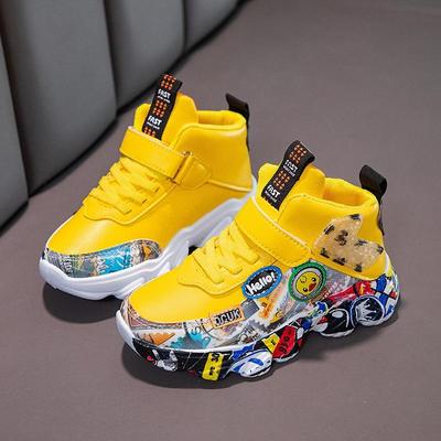 Jungenschuhe, Sport-Basketballschuhe, Obermaterial aus Leder