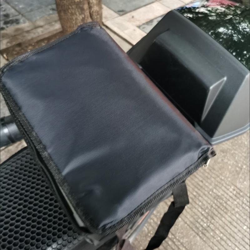 Meituan Waimai Black Insulated Delivery Box - Thickened, Waterproof, Car-Mounted, and Home Use.