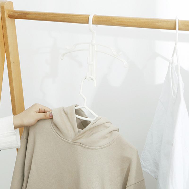 Rutschfeste Kleiderbügel Kleiderbügel Zum Trocknen mit 2 Haken Hoodie Hochwertiges PP-Material Nahtloser Kleiderbügel Multifunktional