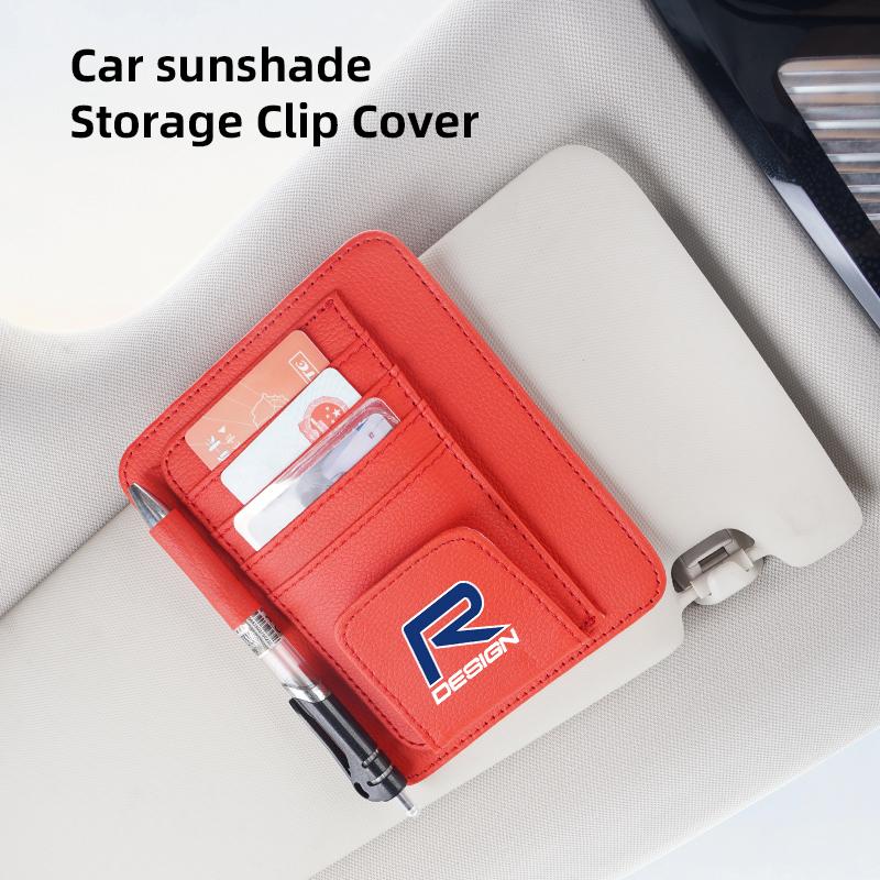 Volvo Car Sun Visor Storage Card Bag Glasses IC Card Clip Holder For XC S60 V60 C30 XC60 XC40 V70 XC90 V40 SC60 190h R V50 S90
