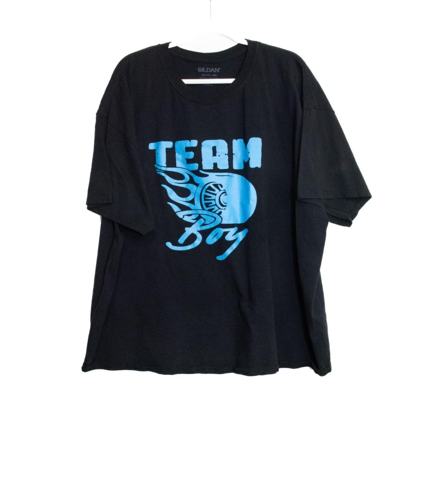 Team Boy Gildan Black T-Shirt 3XL Cotton Blend Crew Neck Short Sleeve Unisex XXXXL